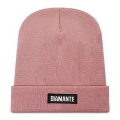 Czapka Diamante Wear. Czerwone czapki zimowe Diamante Wear, bez wzorów. Za 69.99 zł.