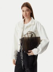 DKNY Torebka R51AVC80 Czarny. Czarne torebki klasyczne DKNY, bez wzorów, z syntetyku, bez dodatków. Za 389.99 zł.