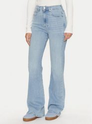 Tommy Jeans Jeansy Sylvia DW0DW19568 Niebieski Flare Fit. Niebieskie jeansy Tommy Jeans, bez wzorów, z bawełny. Za 339.99 zł.