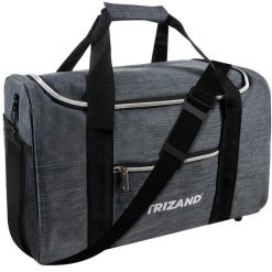 Torba do Samolotu Bagaż Podręczny 40x20x25 Podróżna Bagaż Podróżny Sportowa. Szare torby podróżne TRIZAND, bez wzorów, z materiału, do ręki, duże. Za 46.90 zł.
