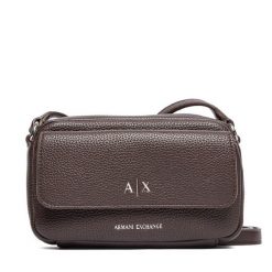 Torebka Armani Exchange. Brązowe listonoszki Armani Exchange, bez wzorów, bez dodatków. Za 479.99 zł.