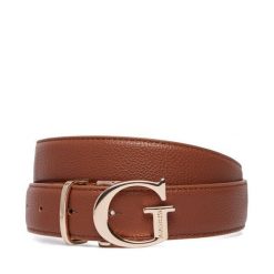 Pasek Guess. Brązowe paski Guess, z aplikacjami. Za 234.99 zł.