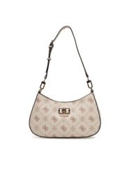 Guess Torebka Emelie Logo HWGP99 28180 Écru. Torebki klasyczne Guess, z aplikacjami, ze skóry, bez dodatków. Za 609.99 zł.