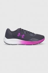 Under Armour buty do biegania Charged Pursuit 3 kolor fioletowy. Fioletowe buty do biegania Under Armour, bez wzorów, bez zapięcia, do biegania. Za 299.99 zł.
