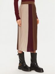 Weekend Max Mara Spódnica plisowana Virgin 2425306022 Beżowy Regular Fit. Brązowe spódnice Weekend Max Mara, l, bez wzorów, z syntetyku, plisowane. Za 559.99 zł.