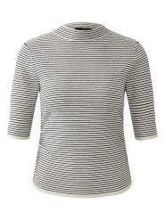 Oui Sweter w kolorze biało-czarnym rozmiar: 40. Białe swetry Oui, bez wzorów, bez ramiączek. Za 260.99 zł.