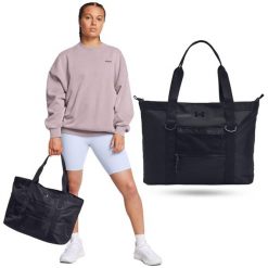 Torba sportowa na ramię damska Under Armour UA Studio 22 litry. Czarne torby sportowe Under Armour, bez wzorów, na ramię. Za 229.99 zł.