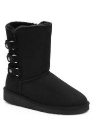 ISLAND BOOT Kozaki zimowe "Betina" w kolorze czarnym rozmiar: 37. Czarne kozaki Island Boot, na zimę, bez wzorów, z materiału, eleganckie, bez obcasa, bez zapięcia. Za 140.53 zł.