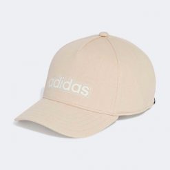 Czapka z daszkiem ADIDAS fitness. Brązowe czapki z daszkiem adidas, bez wzorów, z bawełny, eleganckie. Za 59.99 zł.