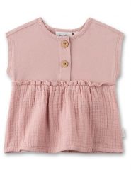Sanetta Kidswear Top w kolorze jasnoróżowym rozmiar: 86. Różowe topy Sanetta Kidswear, bez wzorów, z bawełny, bez kołnierzyka, bez ramiączek. Za 66.16 zł.