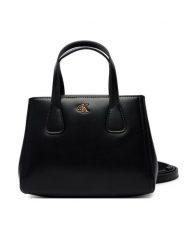 Calvin Klein Torebka Ck Mini Tote Crossbody LV04F3520G Czarny. Czarne torebki klasyczne Calvin Klein, bez wzorów, ze skóry, bez dodatków. Za 529.99 zł.