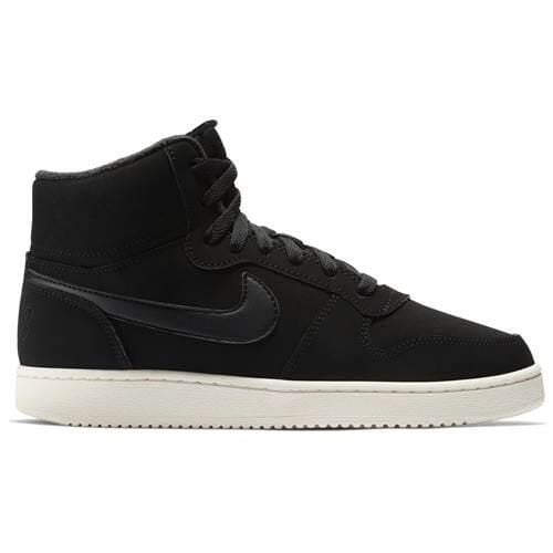 Buty do chodzenia damskie Nike Wmns Ebernon Mid Se. Czarne buty sportowe lifestyle Nike, bez wzorów, sportowe, bez zapięcia. Za 320.30 zł.