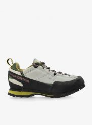 Buty podejściowe damskie La Sportiva Boulder X. Zielone buty trekkingowe La Sportiva, z gumy, bez zapięcia. Za 626.99 zł.