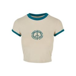 Koszulka court damska z elastycznego dżerseju Koszulka Urban Classics. Białe t-shirty sportowe Urban Classics, bez wzorów, z dżerseju, bez ramiączek. Za 152.50 zł.