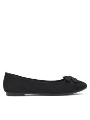 Jenny Fairy Baleriny WYL04066-1 Czarny. Czarne baleriny Jenny Fairy, bez wzorów, z materiału, bez obcasa, bez zapięcia. Za 69.99 zł.