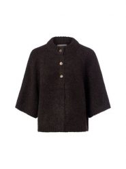 Neo Noir Kardigan z zawartością wełny - Benuta Fluffy Kobiety brązowy, 40. Brązowe swetry Neo Noir, bez wzorów, z wełny, eleganckie, bez ramiączek. Za 329.95 zł.