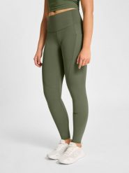 Damskie legginsy z wysokim stanem Hummel Hiit Intensity. Czarne legginsy Hummel, bez wzorów, z materiału, klasyczne. Za 336.00 zł.