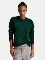 Polo Ralph Lauren Sweter 211926543008 Zielony Regular Fit. Zielone swetry Polo Ralph Lauren, xs, bez wzorów, z wełny, bez ramiączek. Za 539.99 zł.