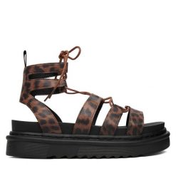 Sandały REPLAY. Brązowe sandały Replay, bez wzorów, bez obcasa, na płaskiej podeszwie, bez zapięcia. Za 399.99 zł.