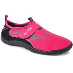Buty Do Wody Pływania Na Plażę Rafę Jeżowce Koralowce Różowe Aqua Speed. Czerwone buty treningowe Aqua-Speed, bez wzorów, bez zapięcia, do pływania. Za 43.99 zł.