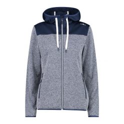 Damski polar z kapturem zapinany na zamek błyskawiczny CMP. Niebieskie bluzy z polaru CMP, bez wzorów, z polaru, trekkingowe. Za 335.15 zł.