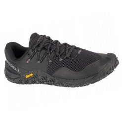 Damskie Buty Do Biegania Trail Glove 7. Czarne buty trekkingowe Merrell, bez wzorów, bez zapięcia, do biegania. Za 742.99 zł.