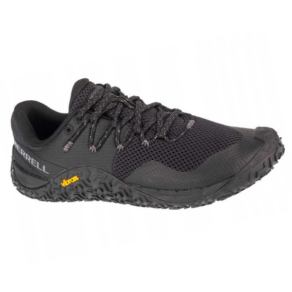 Damskie Buty Do Biegania Trail Glove 7. Czarne buty do biegania Merrell, z gumy, bez zapięcia. Za 734.99 zł.