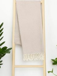 Samimi Chusta hammam "Diamant" w kolorze beżowym - 180 x 100 cm rozmiar: onesize. Brązowe chusty Samimi, bez wzorów, z bawełny. Za 52.99 zł.