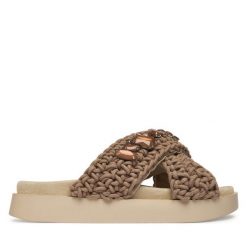 Klapki Inuikii. Brązowe klapki Inuikii, bez wzorów, bez obcasa, bez zapięcia. Za 899.99 zł.