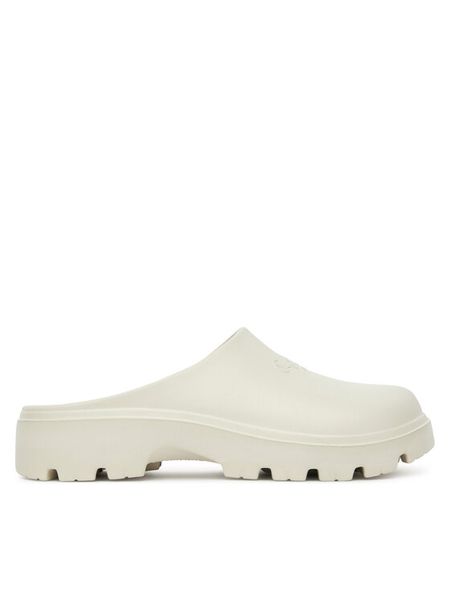 Pepe Jeans Klapki Sun Beach PLS70161 Biały. Białe klapki Pepe Jeans, bez wzorów, z jeansu, bez obcasa, bez zapięcia. Za 89.99 zł.