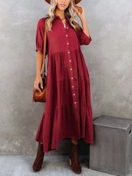 LA Angels Sukienka w kolorze czerwonym rozmiar: L. Czerwone sukienki LA Angels, l, bez wzorów, bez kołnierzyka, bez ramiączek, maxi. Za 197.63 zł.