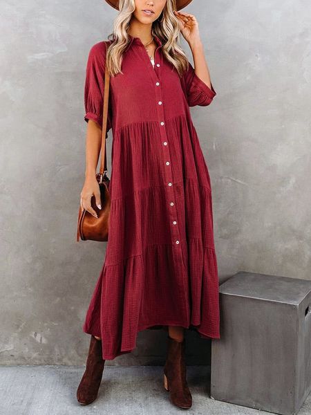 LA Angels Sukienka w kolorze czerwonym rozmiar: L. Czerwone sukienki LA Angels, l, bez wzorów, bez kołnierzyka, bez ramiączek, maxi. Za 197.63 zł.