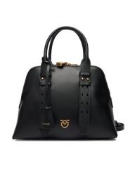 PINKO Torebka Bowling Bag Medium AI 25-26 PLTT 105906 A0QO Czarny. Czarne torebki klasyczne Pinko, bez wzorów, ze skóry, bez dodatków. Za 2,099.00 zł.