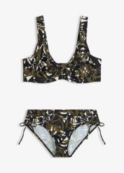 Bikini minimizer z wyściełanymi ramiączkami (2 części). Białe bikini bonprix, bez wzorów. Za 117.99 zł.