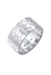 Elli Opaska damska Basic Hammered wykonana ze srebra próby 925 Sterling Silver Pierścionki 1 ct Damski. Szare pierścionki Elli, srebrne. Za 458.99 zł.