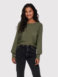 ONLY Sweter Adaline 15226298 Zielony Regular Fit. Zielone swetry ONLY, xs, bez wzorów, z wiskozy, bez ramiączek. Za 179.99 zł.
