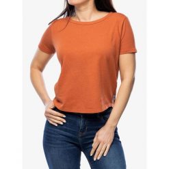 Koszulka damska Royal Robbins Basecamp Boxy Tee. Czerwone t-shirty sportowe ROYAL ROBBINS, bez wzorów, bez ramiączek. Za 181.99 zł.