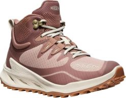 KEEN Zionic Mid WP W damskie buty trekkingowe warm taupe/birch. Brązowe buty trekkingowe 909, z meshu, bez zapięcia. Za 597.99 zł.