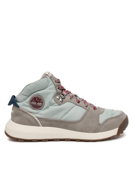 Timberland Trzewiki TB0A28DTEKC1 Szary. Szare botki Timberland, bez wzorów, z materiału, bez obcasa, na płaskiej podeszwie, bez zapięcia. Za 263.99 zł.