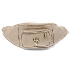 Złota Elegancka Damska Nerka Armodo. Brązowe nerki i saszetki Armodo, z aplikacjami, ze skóry ekologicznej, eleganckie, bez dodatków. Za 368.99 zł.