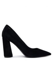 BOSS Czółenka Gracey 50554372 Czarny. Czarne czółenka Boss, bez wzorów, ze skóry, bez obcasa, bez zapięcia. Za 899.99 zł.