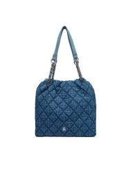 Tommy Hilfiger Torebka Th Feminine Tote Denim AW0AW18866 Niebieski. Niebieskie torebki klasyczne Tommy Hilfiger, bez wzorów, z denimu, bez dodatków. Za 749.99 zł.