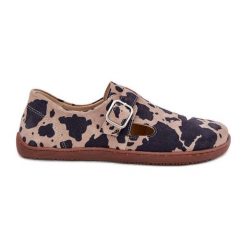 Zamszowe Półbuty Barefoot Damskie Z Klamrą Łaty Zazoo N1261 Brązowo-Beżowe brązowe. Brązowe półbuty wsuwane na lato, bez wzorów, z zamszu, bez obcasa. Za 460.29 zł.