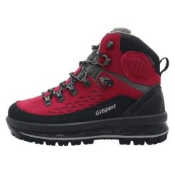 Buty trekkingowe damskie Grisport GriTex Vibram. Czerwone buty trekkingowe Grisport, z materiału, przed kolano, bez zapięcia. Za 427.00 zł.