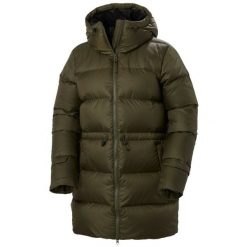 Parka dla kobiet Helly Hansen Essence. Zielone płaszcze Helly Hansen, na zimę, bez wzorów, bez kaptura. W wyprzedaży za 933.30 zł.