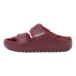 Klapki Dla Dorosłych Crocs Classic Cozzy Sandal. Fioletowe klapki Crocs, bez wzorów, z materiału, bez obcasa, bez zapięcia. Za 202.99 zł.