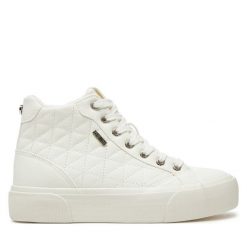 Trampki Big Star Shoes. Białe trampki BIG STAR SHOES, bez wzorów, retro, bez zapięcia. Za 99.99 zł.