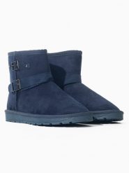 ISLAND BOOT Botki zimowe "Belga" w kolorze niebieskim rozmiar: 38. Niebieskie botki Island Boot, bez wzorów, bez obcasa, bez zapięcia. Za 151.17 zł.