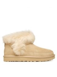 Ugg Śniegowce W Classic Ultra Mini Chalet 1173832 Beżowy. Brązowe śniegowce UGG, bez wzorów, ze skóry, bez zapięcia. Za 789.99 zł.