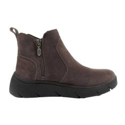 Damskie Skórzane Buty Bormio. Szare buty trekkingowe Scholl, bez wzorów, z materiału, bez zapięcia, trekkingowe. Za 270.99 zł.